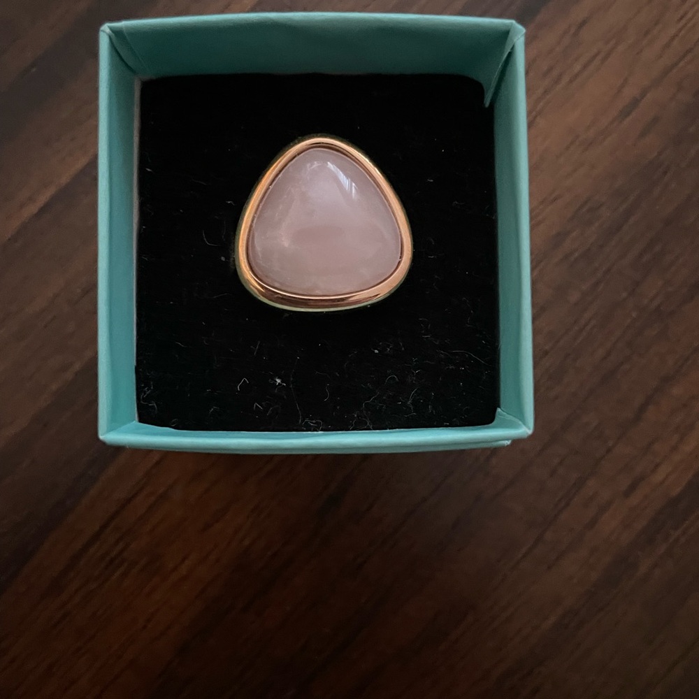 Elegant Gold and Pink Stone Ring JBloom